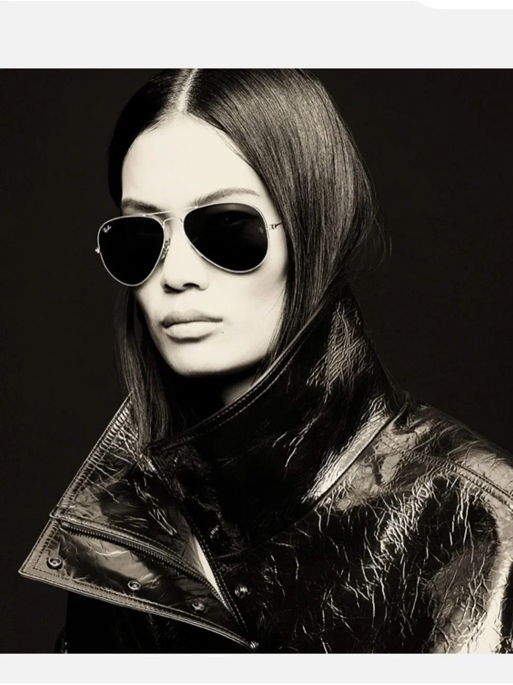 Ray-Ban Aviator Sunglasses in Black and Silver
